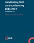 Handleiding NHR data-aanlevering DOTTERCENTRA - PCI. Definitief / 21 maart 2018 / versie