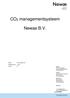 CO2 managementsysteem. Newae B.V. Datum: 31 december 2017 Opgesteld door: J. Burg Versie: 01. Pagina 1 van 12