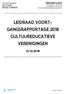 LEIDRAAD VOORT- GANGSRAPPORTAGE 2018 CULTUUREDUCATIEVE VERENIGINGEN