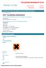 VEILIGHEIDS INFORMATIE BLAD DIPP N 42 BIERGLASREINIGER. Datum herziening: 30/08/2012. Afdruk datum: 30/08/2012