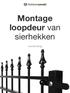 Montage loopdeur van sierhekken. Handleiding