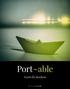 Port~able. Geert De Kockere P I G M A L I O N