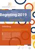 Programmabegroting 2019 en Meerjarenraming