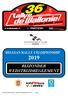 BELGIAN RALLY CHAMPIONSHIP 2019 BIJZONDER WEDSTRIJDREGLEMENT RALLYE DE WALLONIE - Bijzonder Wedstrijdregl (VISA)