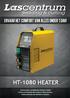HT-1080 HEATER INVERTER SOURCE FOR INDUSTRIAL RESISTANCE HEATING CONTROLLED PREHEATING AND COOLING OF WELDED MATERIALS.