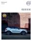 PRIJSLIJST Modeljaar april 2018 VOLVO XC40