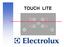 Touch Lite Touch Lite = nieuwe elektronische besturing voor keramische Autark-kookvelden Onder de HIC-besturing gepositioneerd Leverancier E.G.O.