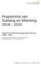 Programma van Toetsing en Afsluiting