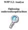 WPP 5.2: Analyse. Oplossing onderzoeksopdrachten