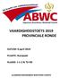 VAARDIGHEIDSTOETS 2019 PROVINCIALE RONDE