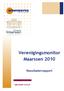 Verenigingsmonitor Maarssen Resultatenrapport