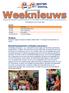 Weeknieuws nr mei In groep 1 mogen we Aelynn en Sander welkom heten. We wensen hen veel plezier op school.