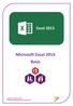 Microsoft Excel 2013 Basis