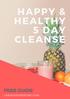 HAPPY & HEALTHY 5 DAY CLEANSE FREE GUIDE LARISSADENENTING.COM