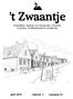't Zwaantje. Maandelijks wijkblad voor Durgerdam, Holysloot, Ransdorp, Schellingwoude en Zunderdorp. april 2019 nummer 4 jaargang 44