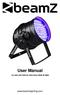 User Manual LED PAR x10mm RGB IR DMX