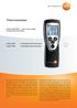 Thermometer. We measure it. testo 922/925 Voor een snelle temperatuurmeting. 1-kanaals thermometer C