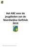 Het ABC voor de jeugdleden van de Noordwijkse Golfclub 2019