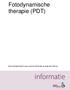 Fotodynamische therapie (PDT)