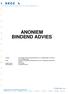 ANONIEM BINDEND ADVIES