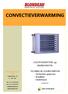 CONVECTIEVERWARMING. LUCHTVERHITTERS op WARM WATER. TECHNISCHE VOORSCHRIFTEN - Technische gegevens - Installatie - Onderhoud BVBA BLONDEAU & ZONEN