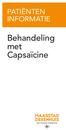 PATIËNTEN INFORMATIE. Behandeling met Capsaïcine