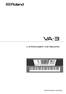 va-3 V-arranger keyboard Nederlandstalige handleiding
