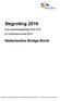 met meerjarenbegroting en contributievoorstel 2016 Nederlandse Bridge Bond