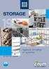 STORAGE. Hygiënische rekstellingen en wijnrekken. Cat / VNL / STORAGE