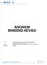 ANONIEM BINDEND ADVIES