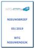 INHOUDSOPGAVE WTC- Nieuwendijk Nieuwsbrief 05/2019