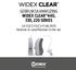 GEBRUIKSAANWIJZING WIDEX CLEAR 440, 330, 220 SERIES. C4-FS/C3-FS/C2-FS RIC/RITE Receiver-in-canal/Receiver-in-the-ear