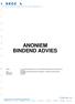 ANONIEM BINDEND ADVIES