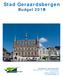 Stad Geraardsbergen. Budget 2018