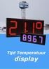Tijd Temperatuur display