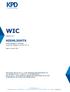 WIC HIGHLIGHTS. Versie enkele belangrijke wijzigingen tussen WIC Release en Datum: Januari 2017