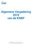 Algemene Vergadering 2019 van de KNBF