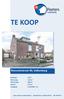 TE KOOP. Roevoetsstraat 40, Valkenburg. Bouwjaar : 1972 Woon opp. : 114 m 2 Perceel opp. : 280 m 2 Inhoud : 375 m 3