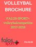 VOLLEYBAL BROCHURE. FALOS-SPORT+ volleybalcompetitie FALOS.BE